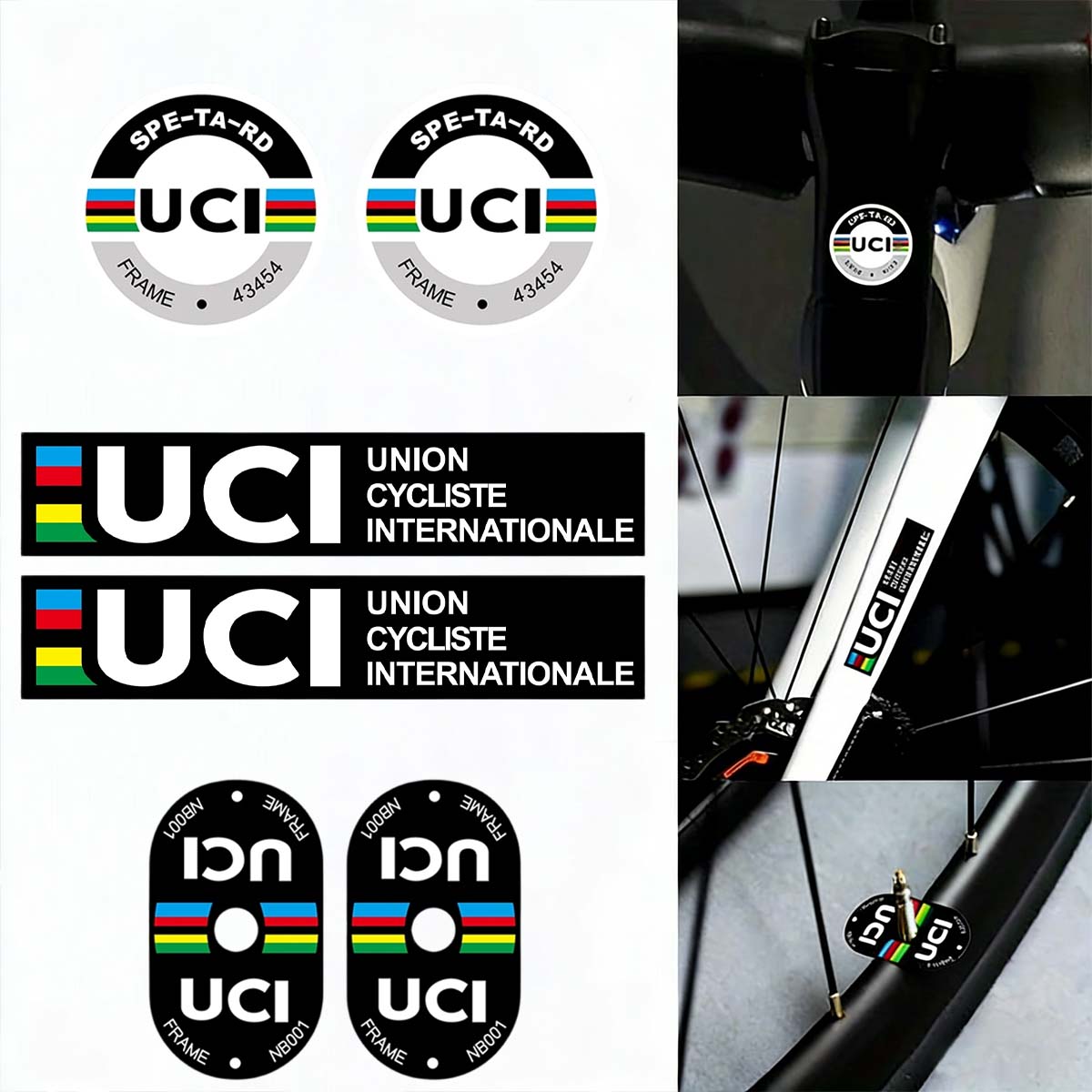 Aero Cycling Helmet - Наклейки на раму велосипеда UCI: прочные