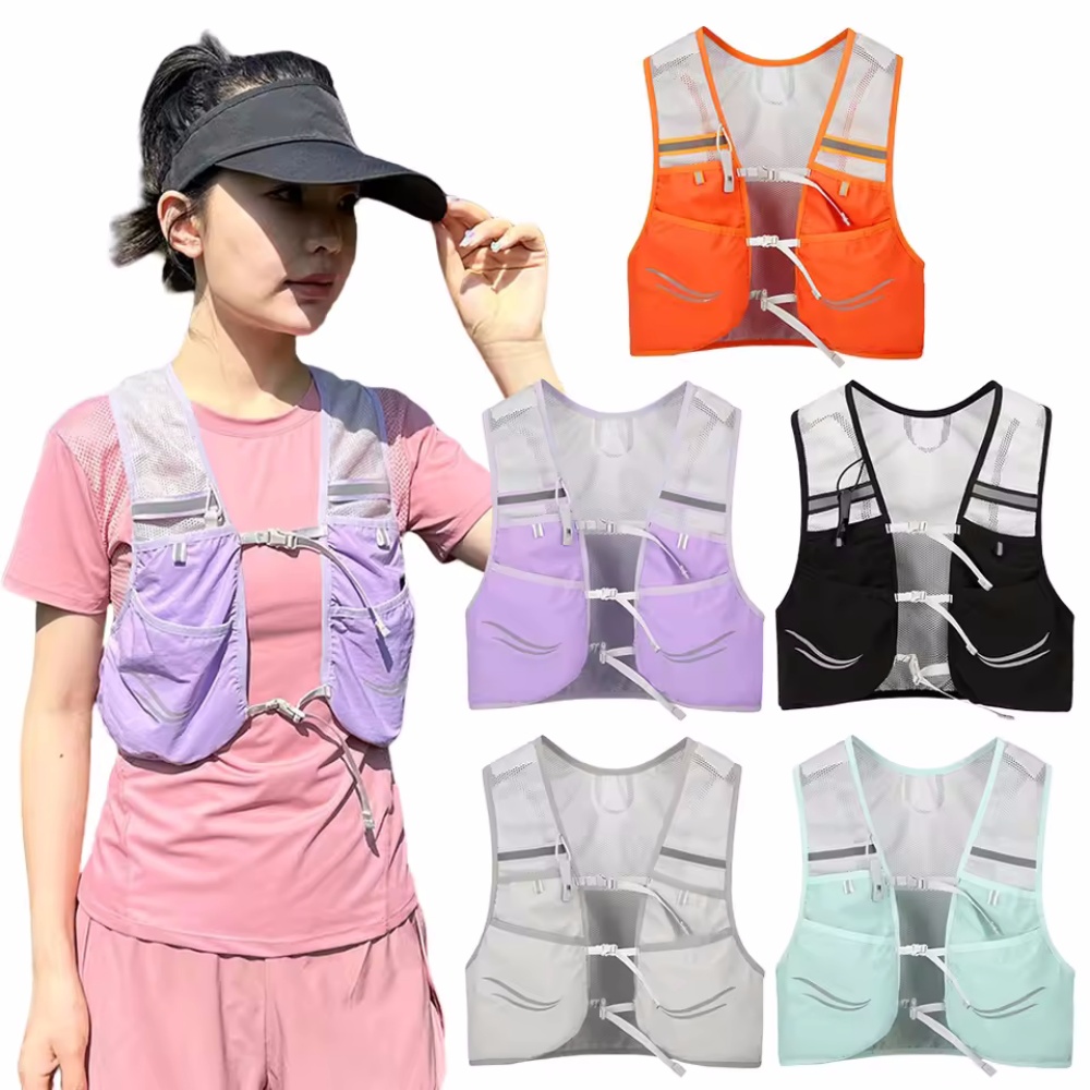 Reflective Cycling Vest - Светоотражающий жилет для бега, гидратация, нагрудная