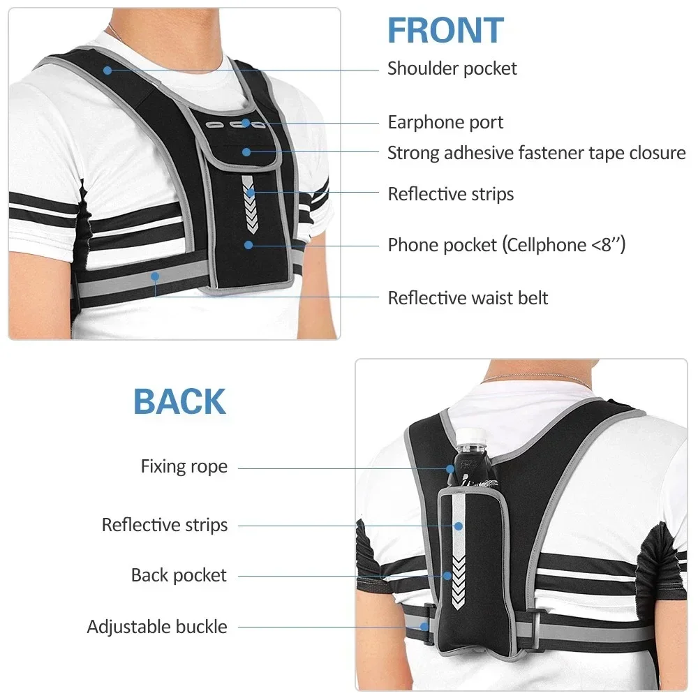 Светоотражающий жилет для бега – обзор и цена Reflective Cycling Vest