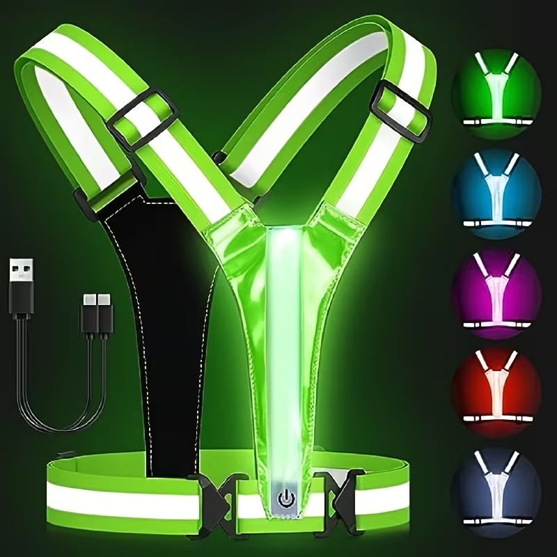 Светящийся жилет-накидка для н – обзор и цена Reflective Cycling Vest