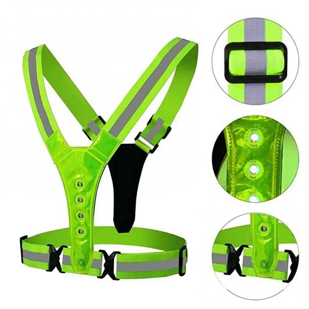 Светодиодный жилет для бега, с – обзор и цена Reflective Cycling Vest