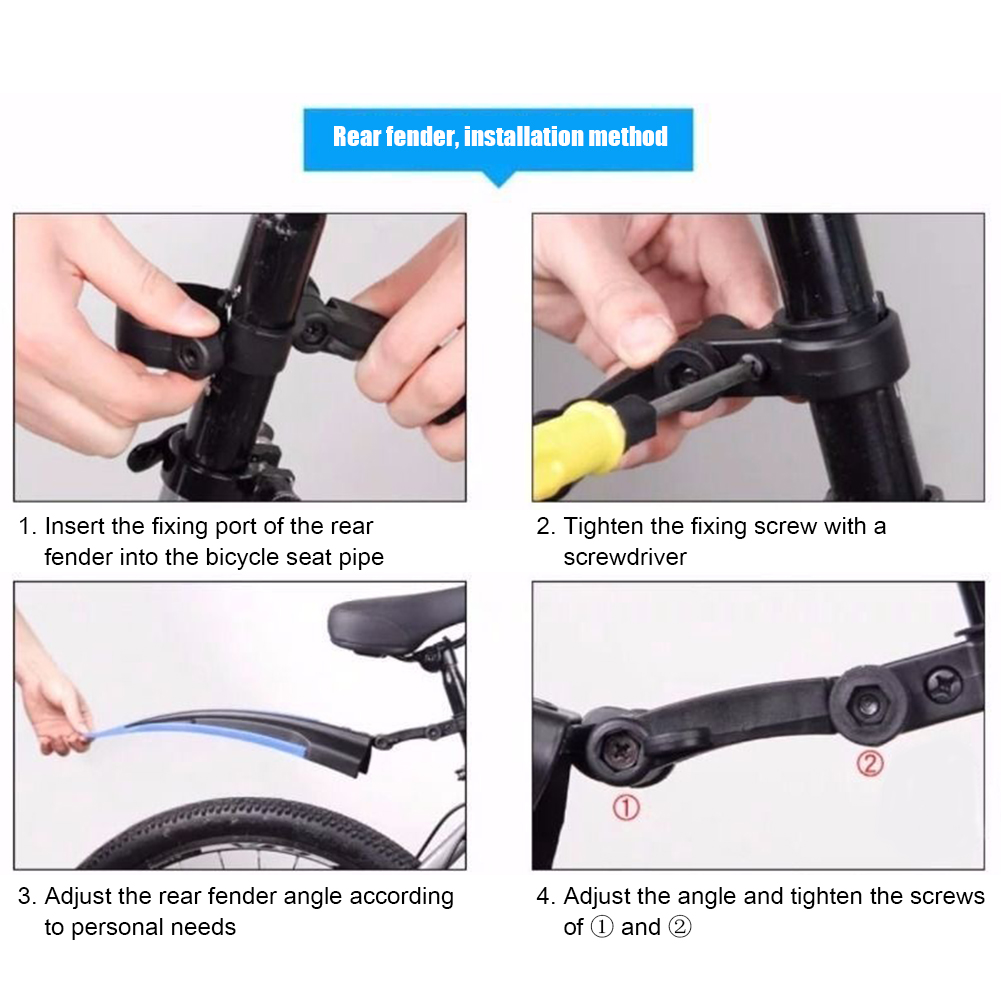 2 шт., передние и задние крыль – обзор и цена Bike Fender Set